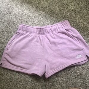 North face purple lounge shorts